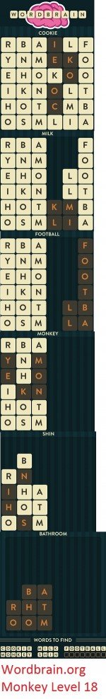 WordBrain Monkey 18